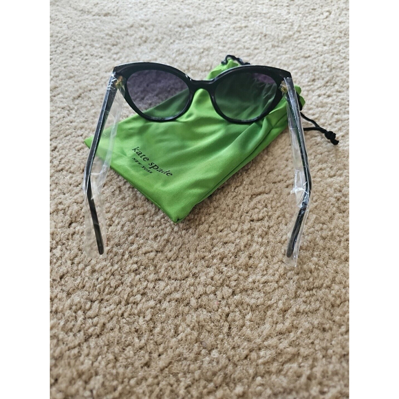 Kate Spade Samantha Sunglasses Black Frame Black Lenses - Picture 4 of 7